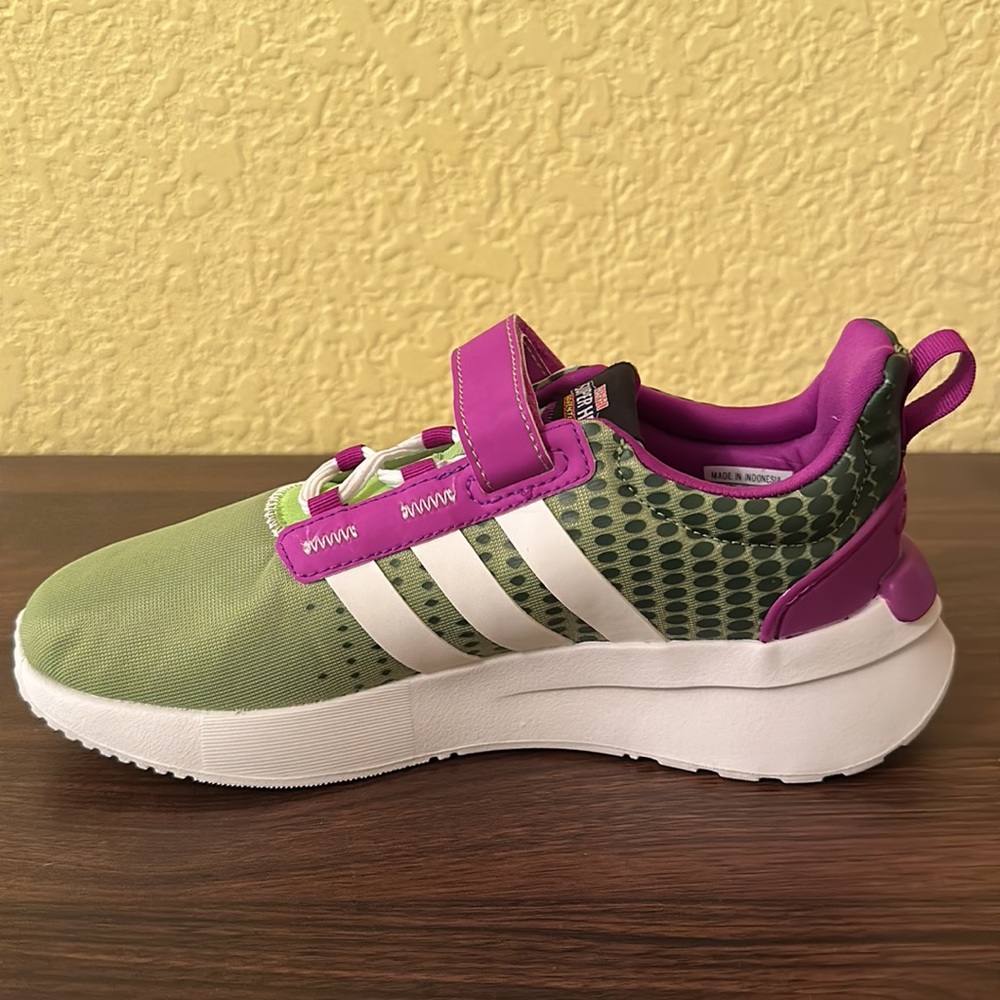 ADIDAS X MARVEL SUPER HERO ADVENTURES HULK RACER TR21 SHOES - Size 2.5 - NIB - Picture 2 of 6